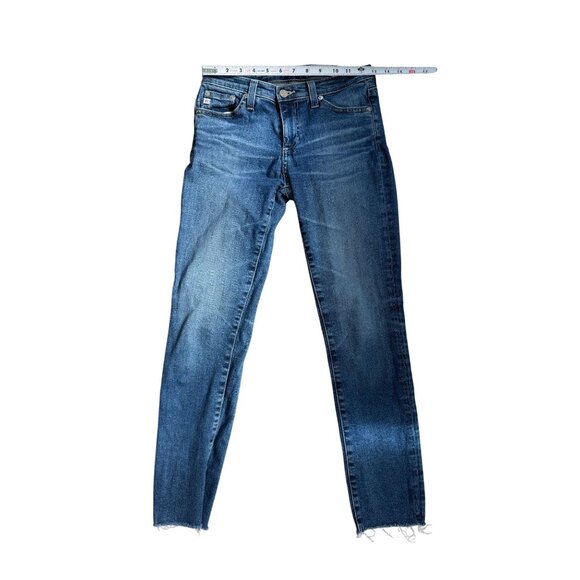 AG ADRIANO GOLDSCHMIED Prima Medium Wash Cigarette Ankle Jeans Size 25 - Picture 6 of 7